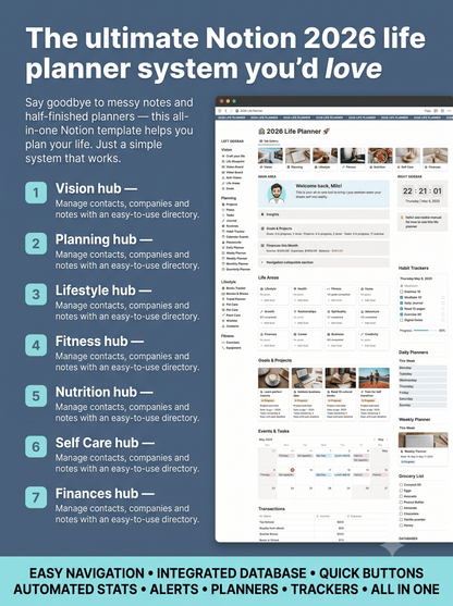 Here's exactly what this is — if your student life is scattered across 10 apps, sticky notes, and deadlines you find out about too late One system inside Notion life planner template that brings your entire student life into one place — set up in under 5 - NotionLifeSystem