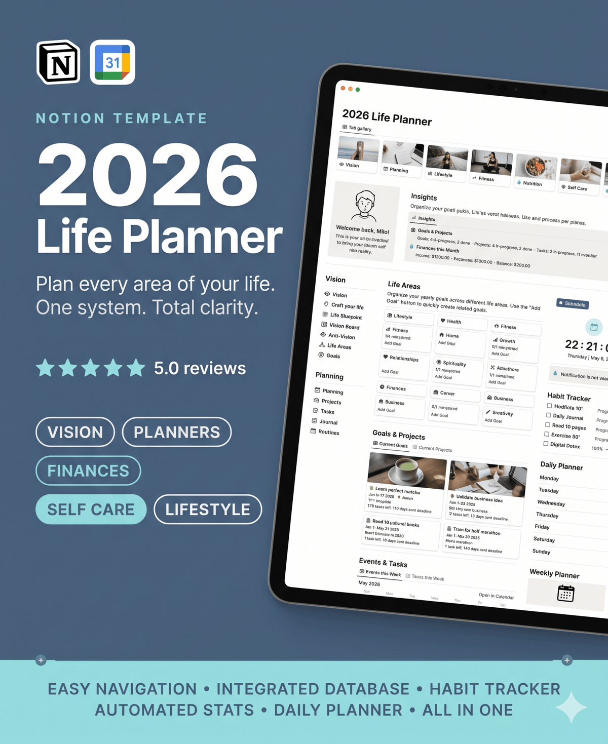 Here's exactly what this is — if your student life is scattered across 10 apps, sticky notes, and deadlines you find out about too late One system inside Notion life planner template that brings your entire student life into one place — set up in under 5 - NotionLifeSystem